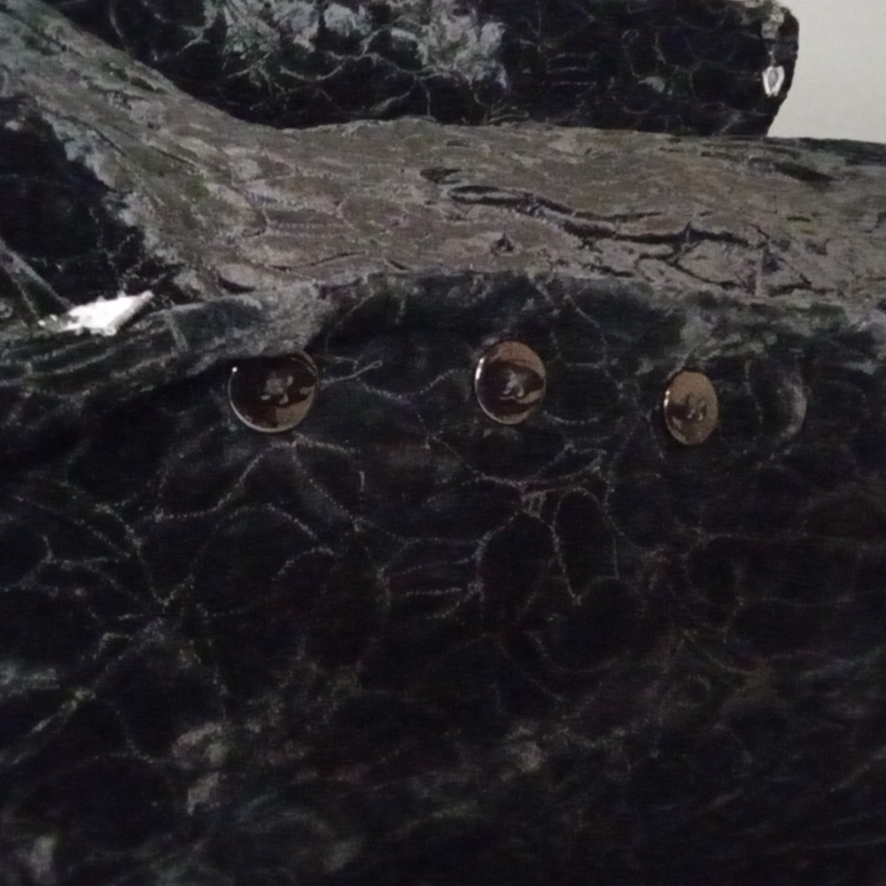 VINTAGE Katharyn Dianos Velvet Coat M - Picture 3 of 12